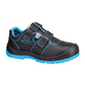 Steel Action Leather Sandal S1P SR FO - Black/Blue