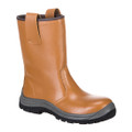 Steel Action Leather Rigger Boot S1P HRO SRC CI - Tan