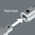 The 9998 actuation tool is suitable for mounting insert tools with 9x12 mm square head drive, and can thus be used in a variety of operations.