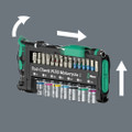 The green locking components of the Tool-Check secure the tool reliably during transport. At the same time, they are easy to operate and allow quick access to the tools.