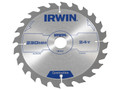 IRWIN® Construction Circular Saw Blade 230 x 30mm x 24T ATB