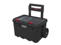 Keter Stack N Roll Cart - The Keter Stack N Roll Cart comes with ergonomic one-click release button handle and side grips for secondary lifting option