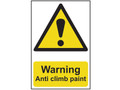 Scan Warning Anti Climb Paint - PVC Sign 200 x 300mm