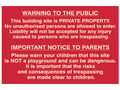 Scan Building Site Warning to Public & Parents - PVC Sign 600 x 400mm