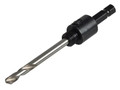 Starrett A1E Arbor to suit 14-30mm DCH & MPH Holesaws - Suitable for use with Holesaw sizes ranging from &Oslash;14-30mm