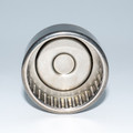 BK-NRB-KOYO-P Needle Roller Bearing Closed End - When a rolling bearing is needed for a compact and economical design and where it is not practical to harden and grind the housing bore, or where the housing materials are of a low rigidity such as cast iro