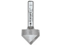 Trend 11/3 x 1/4 TCT V-Groove Cutter 45° 9.2 x 19.1mm - Chamfer V-grooving cutters are used for bevelling, chamfering and producing mortar grooves