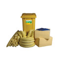 ECOSPILL 360L Chem Spill Resp Kit 2Wheel PE Bin Chemical Absorbents & Spill Control - 260L Chemical spill response kit, comes supplied in a strong, waterproof, two wheeled plastic bin ECOSPILL 360L Chem Spill Resp Kit 2Wheel PE Bin Chemical Absorbents & Spill Control - 260L Chemical spill response kit, comes supplied in a strong, waterproof, two wheeled plastic bin
