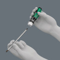 Wera 80 RA Vario Ratchet screwdriver 6x115.0mm - Ratchet, fine-pitched toothing for a low return angle, switchover ring (right, fixed, left), maximum torque of up to 50 Newton meters; 6 mm hexagon take-up