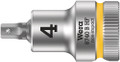 Wera 8740 B HF Zyklop bit socket with holding function, 3/8" drive 4.0x35.0mm - Bit socket with 3/8" drive and holding function for particularly comfortable screwdriving with reduced risk of losing the screw when feeding it into the workpiece