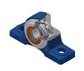 SNR - Bearing Unit - UKP212HCO - 55.00 x 110.00 x 36.00 - grey cast housing, radial insert ball bearing with adapter sleeve,seal with slingerAll images used are for illustrative purposes only
