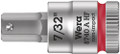 Wera 8740 A HF Zyklop bit socket with holding function, 1/4" drive 7/32"x28.0mm - Bit socket with 1/4" drive and holding function for particularly comfortable screwdriving with reduced risk of losing the screw when feeding it into the workpiece