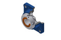 SNR - Bearing Unit - USFE211CC - 55.00 x 100.00 x 45.30 - grey cast housing, radial insert ball bearing with socket set screws, single lip sealAll images used are for illustrative purposes only