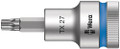 Wera 8767 C HF TORX® Zyklop bit socket with 1/2" drive with holding function TX 27x60.0mm - Bit socket with 1/2" drive and holding function for particularly comfortable screwdriving with reduced risk of losing the screw when feeding it into the workpiece