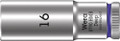 Wera 8790 HMB Deep 3/8" socket 16.0x64.0mm - The Wera manual and machine socket (ISO 2725 part 3) can be used in manual and machine operations