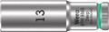 Wera 8790 HMB Deep 3/8" socket 16.0x64.0mm - The Wera manual and machine socket (ISO 2725 part 3) can be used in manual and machine operations
