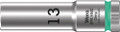 Wera 8790 HMC Deep socket with 1/2" drive 20.0x83mm - Long ½" hand and machine socket (ISO 2725 part 3) with ball intercept ring; for external hexagonal bolts and sockets Wera 8790 HMC Deep socket with 1/2" drive 20.0x83mm - Long ½" hand and machine socket (ISO 2725 part 3) with ball intercept ring; for external hexagonal bolts and sockets