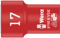Wera 8790 B VDE Zyklop 3/8" socket, insulated 17.0x46,0mm - 3/8" VDE sockets with increased safety through yellow insulation core, which becomes visible in case of damage to the outer red VDE insulation layer Wera 8790 B VDE Zyklop 3/8" socket, insulated 17.0x46,0mm - 3/8" VDE sockets with increased safety through yellow insulation core, which becomes visible in case of damage to the outer red VDE insulation layer
