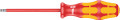 Wera 160 i VDE Insulated screwdriver for slotted screws 1.2x6.5x200mm - Wera VDE screwdriver with multi-component Kraftform Plus handle for fast and smooth work: Hard handle zones for high working speeds, while soft handle zones guarantee a high torque tr