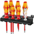 Wera 160 i/165 i/7 Rack Screwdriver set Kraftform Plus Series 100, single-pole phase tester and rack 1 x PZ - 7-piece screwdriver set with individually tested, insulated screwdrivers as per IEC 60900 Wera 160 i/165 i/7 Rack Screwdriver set Kraftform Plus Series 100, single-pole phase tester and rack 1 x PZ - 7-piece screwdriver set with individually tested, insulated screwdrivers as per IEC 60900