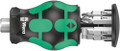 Wera Kraftform Kompakt Stubby magazine 4 - Particularly small bitholding screwdriver with short bit mounting for hard to reach areas