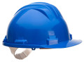 PS61 - Work Safe Helmet - Royal Blue - <p class="text-justify">Unvented industrial safety helmet for safe use on low voltage installations, featuring a 6-point plastic harness with slip ratchet for size adjustment