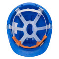 PS61 - Work Safe Helmet - Royal Blue - <p class="text-justify">Unvented industrial safety helmet for safe use on low voltage installations, featuring a 6-point plastic harness with slip ratchet for size adjustment