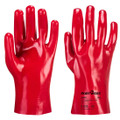 A427 Grip 12 PVC Gauntlet 27cm - The PVC Gauntlet comes in a choice of three lengths, these gauntlets are fully coated and have a soft, comfortable cotton interlock lining