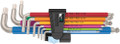 Wera 3950/9 Hex-Plus Multicolour Imperial Stainless 1, imperial, stainless steel - Premium L-key set made of stainless steel for imperial hexagonal socket screws by Wera