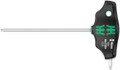 Wera 454 T-handle hexagon screwdriver Hex-Plus 2x100mm - T-handle screwdriver: The ideal handle shape to allow high torque transmission in difficult tightening and loosening situations