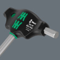 Wera 454 HF T-handle hexagon screwdriver Hex-Plus with holding function, imperial 5/32"x150mm - T-handle screwdriver: The ideal handle shape allows the transmission of particularly high tightening and loosening moments