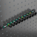 Wera 9607 Magnetic rail B Impaktor 1, Socket rail with 10 Impaktor socket wrenches - 05005451001 - Contents:</p>9607 Magnetic rail B Impaktor 1, 10 pieces<br> 10x 8790 B Impaktor socket with 3/8" drive: 10x30 mm, 13x30 mm, 15x30 mm, 16x30 mm, 17x30