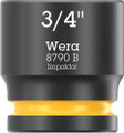 Wera 8790 B Impaktor 3/4", Socket wrench insert with 3/8" drive - 05005522001 - Contents:</p>8790 B Impaktor socket with 3/8" drive, 3/4" x 30 mm</p>Features</p><ul><li>For use with electric or pneumatic wrenches with 3/8" drive</li><li>Impaktor