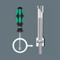 Wera 395 HO Nutdriver 13.0x90mm - Premium Wera insert wrench screwdriver with hollow shaft for screwdriving on thread rods, because only then can the thread rod penetrate through the bolt into the hollow shaft of the screwdriver