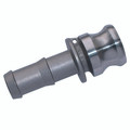 CAMLOCK 3/4" OD HOSETAIL TYPE E ST/STEEL - 3/4" Body, Cam & Groove Quick Coupling, Hose Tail, Type E, 316 Stainless Steel, Maximum Working Pressure 17 bar, Jaymac