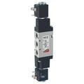 1/4 SOLENOID VALVE - G1/4" BSP Parallel Female, Series 3, Electro Pneumatically Operated Single Solenoid, 3/2 Normally Closed, Spring Return (334), Valve Only, Flow 1300 Ni/min, Working Temperature 0Â°C to +60Â°C, Maximum Working Pressure 10 bar, Camozzi