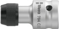 Wera 784 C 1/2" Adaptor with quick-release chuck 784 C/2x5/16"x50mm - Adaptor from square to hexagonal