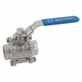 1" BSPP 3PC FULL BORE B/V LOCK/LVR OP - 1" BSP Parallel, 3 Piece Full Bore Ball Valve, Stainless Steel, PTFE Seat Material, Working Temperature -20°C to +200°C, Maximum Working Pressure 63 bar, Haitima