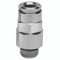 4MM OD X 1/8" BSPP SER 8000 M/STUD COUP - 1/8" BSP Parallel Male x 4mm Outside Diameter, Series 8000 Dual Seal Super-Rapid Push-in Fitting, Stud, Nickel Plated Brass, Working Temperature -20Â°C to +80Â°C, Working Pressure -0