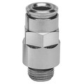 10MM OD X 3/8" BSPP SER 8000 M/STUD COUP - 3/8" BSP Parallel Male x 10mm Outside Diameter, Series 8000 Dual Seal Super-Rapid Push-in Fitting, Stud, Nickel Plated Brass, Working Temperature -20Â°C to +80Â°C, Working Pressure -0
