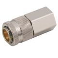 3/4" BSPP Female Coupling - 3/4" BSP Parallel Female Coupling, Series 27KE, Self Venting, Pneumatic Quick Release, Valved, Brass Nickel Plated, Nitrile Seal, Working Temperature -20Â°C to +60Â°C, Maximum Working Pressure 12 bar, Parker Rectus