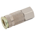 3/4" BSPP Female Coupling - 3/4" BSP Parallel Female Coupling, Series 27KE, Self Venting, Pneumatic Quick Release, Valved, Brass Nickel Plated, Nitrile Seal, Working Temperature -20Â°C to +60Â°C, Maximum Working Pressure 12 bar, Parker Rectus