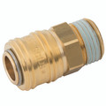 1/4" BSPP Male Coupling - 1/4" BSP Parallel Male Coupling, Series 25KE, Self Venting, Parker Rectus, Pneumatic Quick Release, Valved, Steel, Nitrile Seal, Working Temperature -20Â°C to +100Â°C, Maximum Working Pressure 12 bar, Parker Rectus