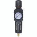 1/4" BSPP Female Filter Regulator - 1/4" BSP Parallel Female, Air Preparation, AW2000 Series, Filter Regulator with Gauge, 5 1/4" BSPP Female Filter Regulator - 1/4" BSP Parallel Female, Air Preparation, AW2000 Series, Filter Regulator with Gauge, 5