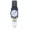 1/4" BSPP Female Filter Regulator - 1/4" BSP Parallel Female, Air Preparation, AW2000 Series, Filter Regulator with Gauge, 5 1/4" BSPP Female Filter Regulator - 1/4" BSP Parallel Female, Air Preparation, AW2000 Series, Filter Regulator with Gauge, 5