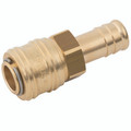 09MM HOSETAIL COUPLING BRASS - Pneumatic Quick Release, Series 26KA, Standard, Parker Rectus, Coupling, Hose Tail, To Suit Hose Inside Diameter 9mmmm, Valved, Brass, Nitrile Seal, Working Temperature -20Â°C to +100Â°C, Maximum Working Pressure 35 bar, Par