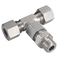 M12 x 1.5 Metric x 6mm Outside Diameter Tee - M12 x 1