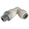 3/16"OD TUBE X 1/8" NPT MALE SW ELBOW - 1/8" NPT Male x 3/16" Outside Diameter, Imperial Push-in Fitting, 90Â° Stud Swivel Elbow, Plastic, Working Temperature 0Â°C to +23Â°C, Maximum Working Pressure 16 bar, John Guest