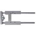 16x500 Cylinder Guide - Pneumatic Cylinder Accessory, Slide Bearing, ISO6432 Cylinder Guide, to Suit 16mm Nominal Bore Cylinder, 500mm Stroke Length, Aluminium/Carbon Steel, Kelm