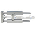 16x400 Cylinder Guide - Pneumatic Cylinder Accessory, Slide Bearing, ISO6432 Cylinder Guide, to Suit 16mm Nominal Bore Cylinder, 400mm Stroke Length, Aluminium/Carbon Steel, Kelm